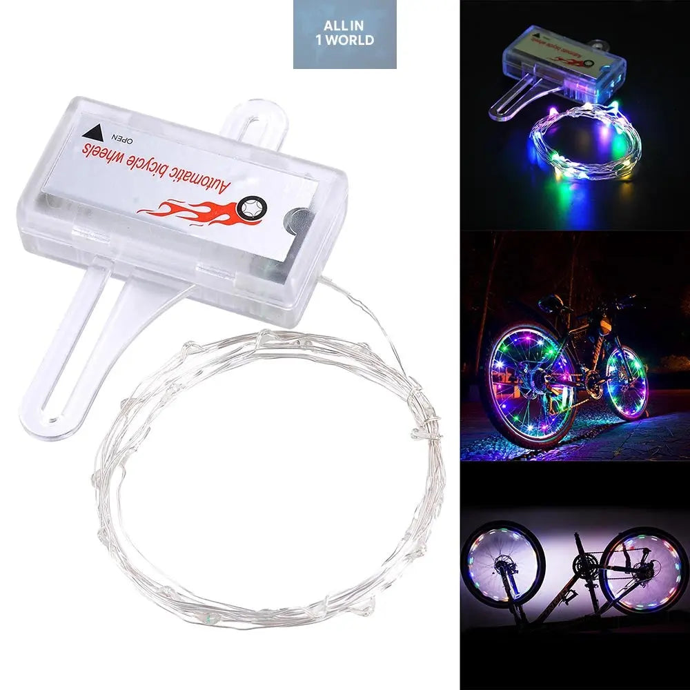 Bicycle Light Colorful Mini Led Bike Wheel Spoke Light @all in 1 world all in 1 world
