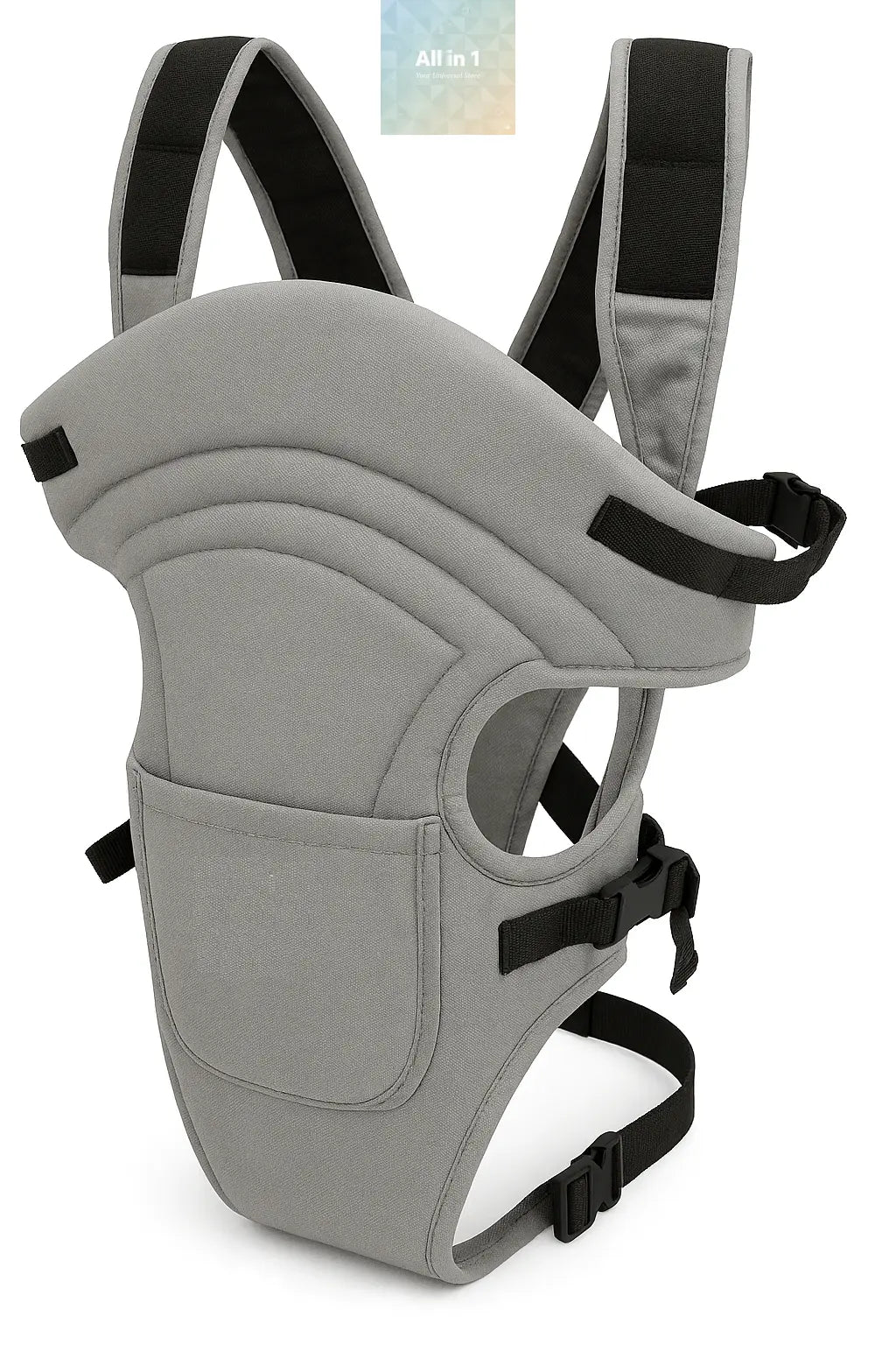 3-in-1 Ergonomic Adjustable Sling Carring Bag-Grey Gray Themis