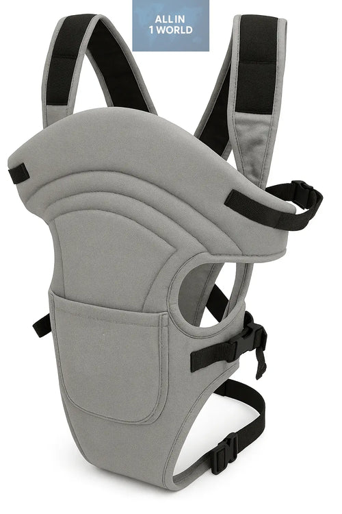 Adjustable Sling Bag 3-in-1 Ergonomic Carring -Grey all in 1 world