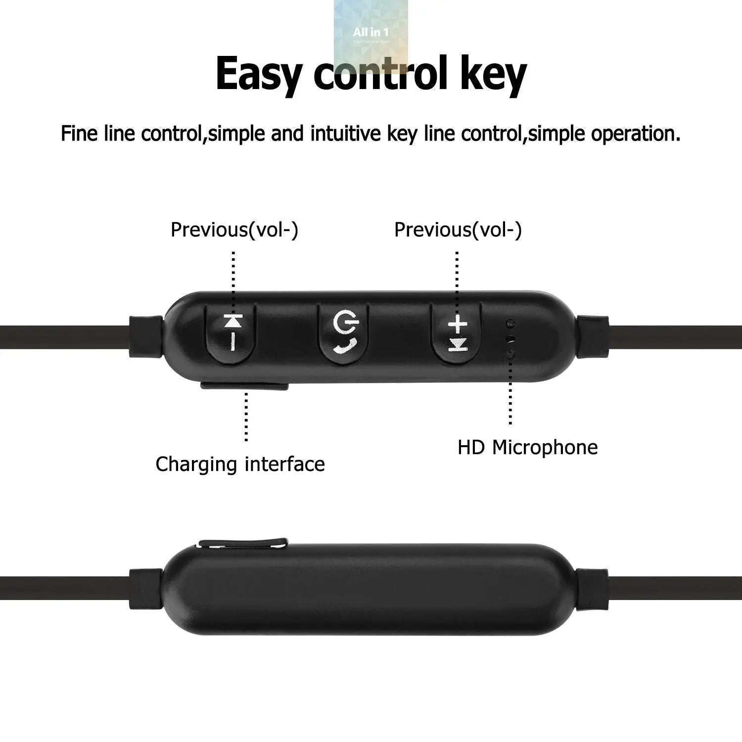 Wireless Bluetooth 4.0 Headset Sports Earphones @all in 1 world - All in 1 world