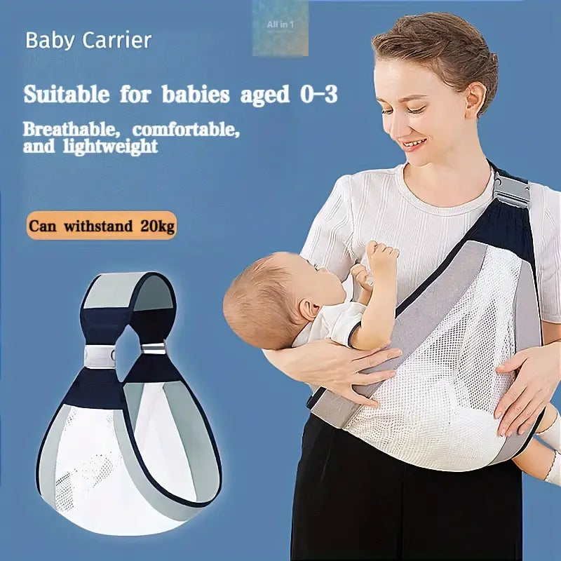 Portable Breathable Baby Carrier Ergonomic Baby Sling Lilac Milo