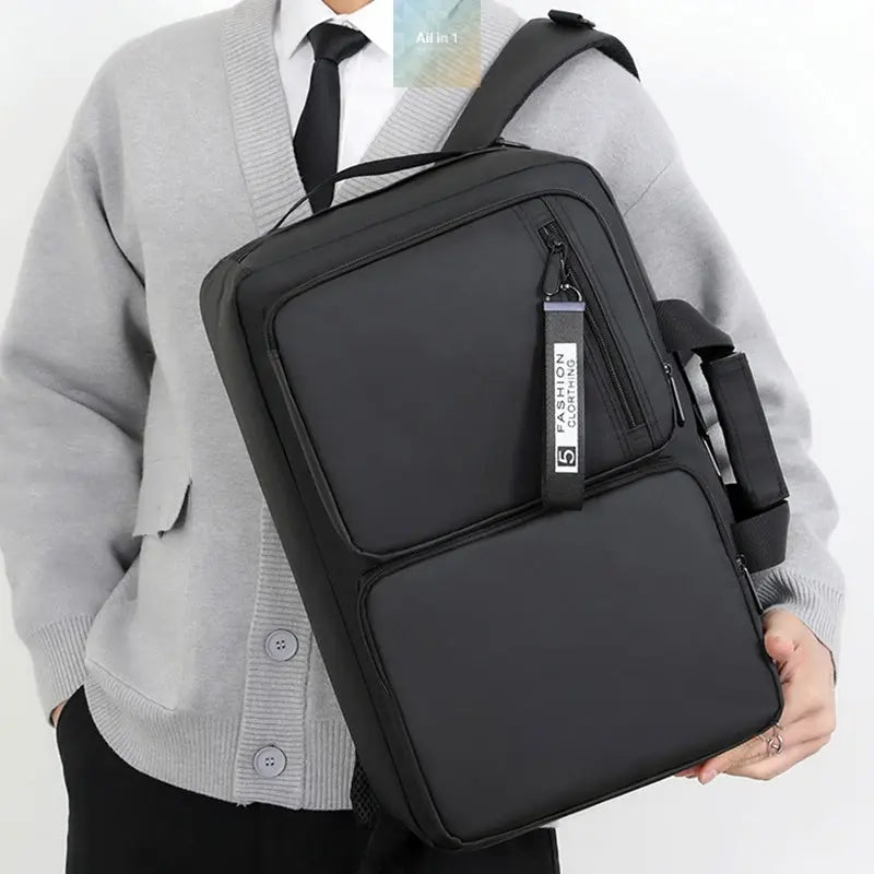 Multifunctional Backpack Large Capacity Business Laptop Bag Leisure Crimson Medea