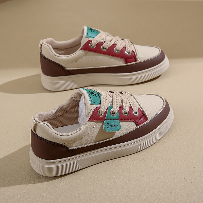 Women's Korean-style platform sneaker, side view