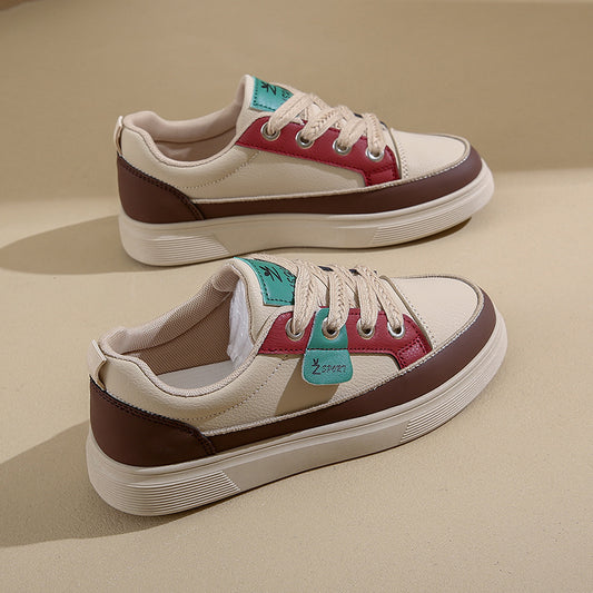 Women's Korean-style platform sneaker, side view