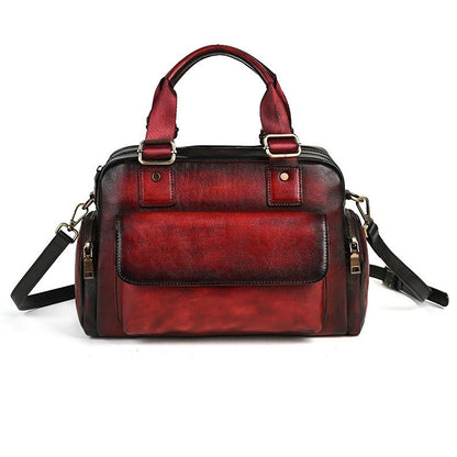 Full-grain leather crossbody bag, colour option