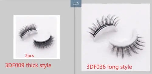 Natural False Eyelashes Reusable 3D Mink Lashes Self Adhesive Fake @all in 1 world all in 1 world