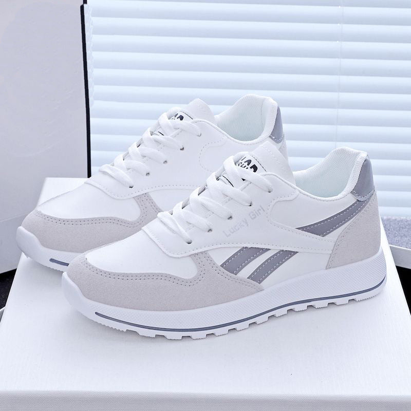 Women's chunky dad running sneaker, side view