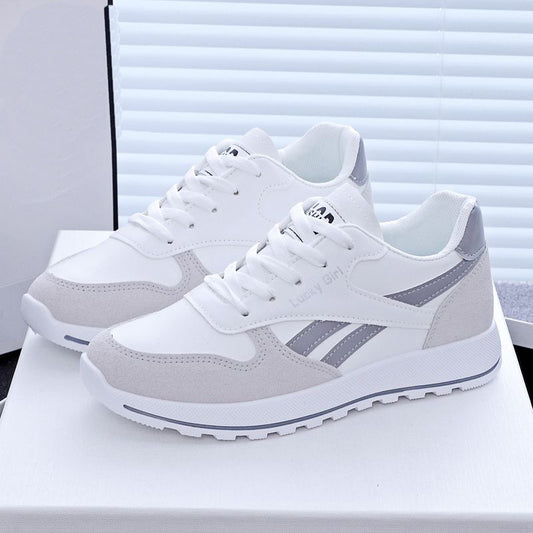 Women's chunky dad running sneaker, side view