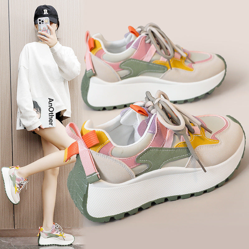 Women's chunky dad sneaker, main view
