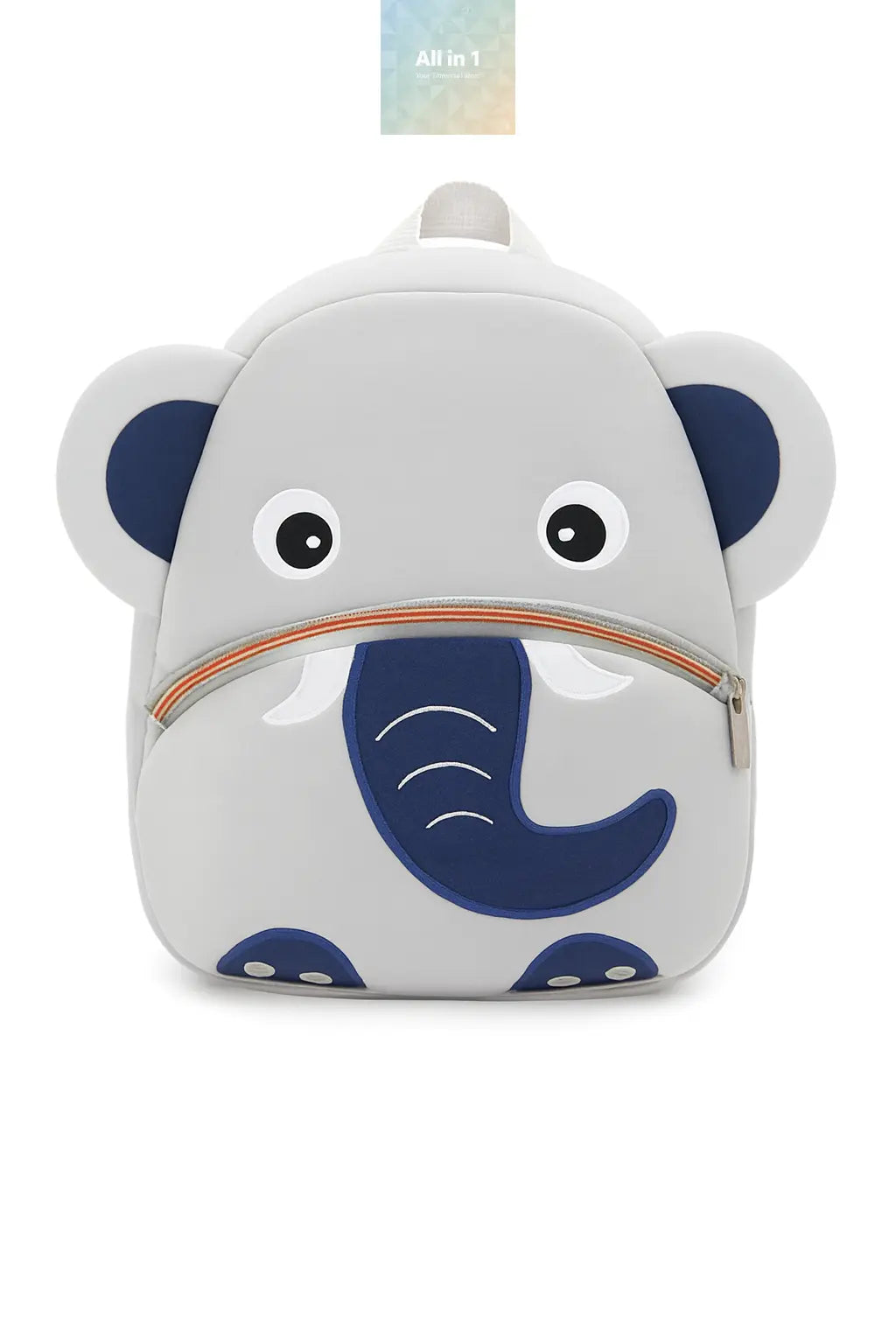 Elephant Kids Backpack – Gray & Blue Scarlet Athena