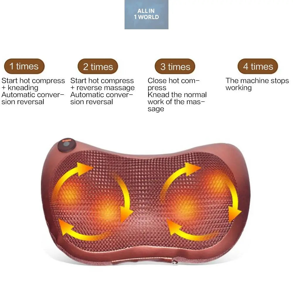 4 heads Massage Pillow all in 1 world