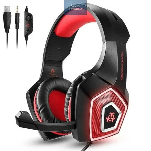 Gaming Headset with Microphone Stereo LED  @all in 1 world all in 1 world